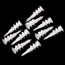10 Pcs Self Drilling Wall  Threaded Drywall Plastic Auger Anchors LJ