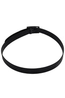 Unisex Stylish Candy Colours Silicone Plastic belt black