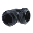 14mm OD G1/4 Inner Thread 90 Degree Water Cooling Tube Connector(Black) A