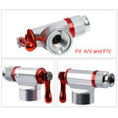 Aluminum Alloy CO2 Inflator Head Cycling Pump Schrader & Presta Bike P gtJ Gn