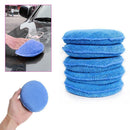 5PCS Car Waxing Polish Microfiber Foam Sponge Applicator Cleaning Detailing Pad!