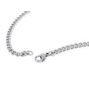 Steampunk 4mm Stainless Steel Curb Cuban Chain Necklace 20 Inches for Men/W C6A6