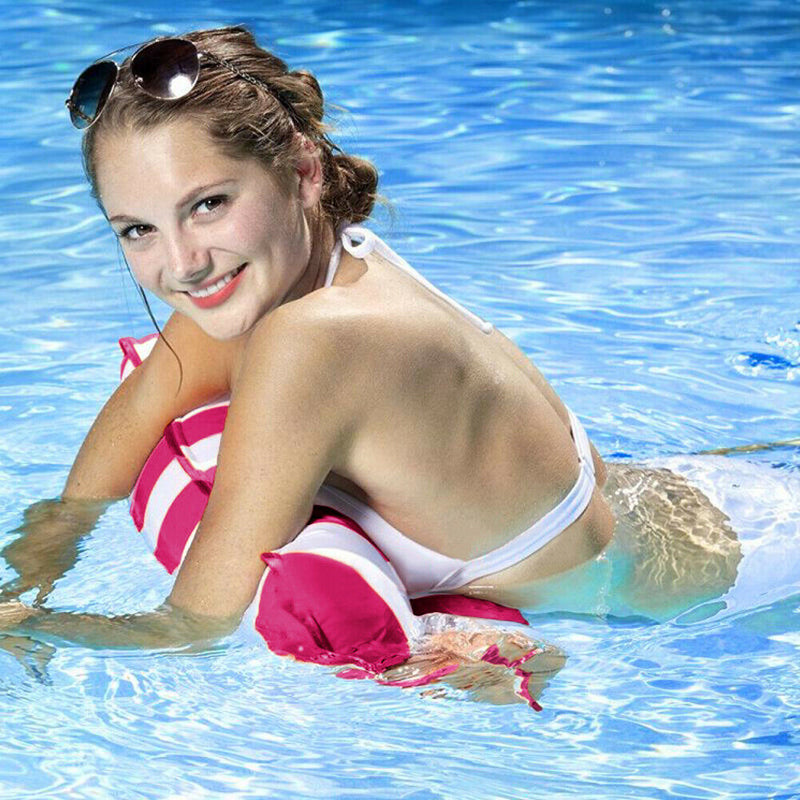Water Hammock Recliner Inflatable Floating Row Swimming Mattres Lounge Bed