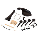 Ebony Wood Violin Musical Instrument Chinrest Pins Unit Full Kit Exquisite
