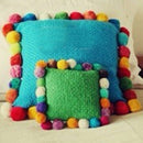 Wholesale 100X Sparkly Glitter Tinsel Pompom Balls Small Pom Ball Pet Cat Toys.