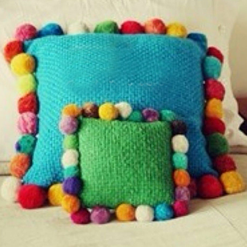 Wholesale 100X Sparkly Glitter Tinsel Pompom Balls Small Pom Ball Pet Cat Toys.