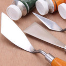 Stainless Steel Painting Scraper Set Art Tools Sculpt Mixed School Reusable