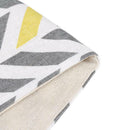 Nordic Style Geometric Pattern Linen Table Runner (Yellow Gray Arrow)