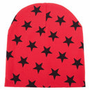 Kids Boys Girls Stars Patterns Soft Cute Knit Hat Beanies Cap red