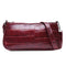 Retro Handbag Women Crocodile Leather Tote Office Lady Shoulder Bag (Red)
