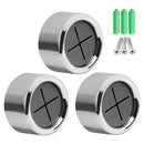 Kitchen Towel Hooks 3Pack - Self Adhesive & Easy Installation - Premium Chr