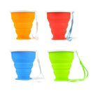 5pcs/set Silicone Outdoor Travel Cycling Foldable Water Bottle Portable Cup A