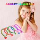 600Pcs Women Girls Hair Band Ties Rope Ring Elastic Hairband Ponytail Holder