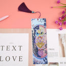 DIY Owl Special Shaped Diamond Painting Leather Bookmarks with Tassel Gifts