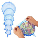 Blue Silicone Stretch Lids Durable & Eco-Friendly Stretch Lids for Fruits &