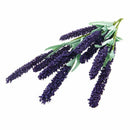 12 Heads Artificial Lavender Flowers Leaves Bouquet Home Wedding Garden DIY D6K4