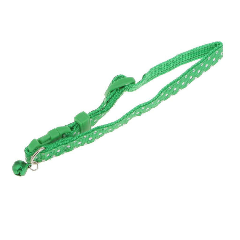 2x Adjustable Puppy Dog Kitten Cat Safety Collar Neck Buckle Strap with Bell