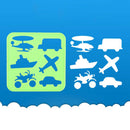 8x Hollow Out Painting Stencils Set for Notebook Diary Scrapbook Crafts