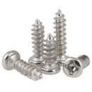 60Pcs M2 * 4-12mm Phillips Pan Head Self Tapping Screws Kit Ni-Plated Steel
