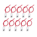 10 Pieces BA9S Light Lamp Bulb Holder Base Female Socket Wire Connector