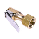Straight Brass Car Tire Inflator Valve Stem Connector Air Chuck Lock On Clip ME