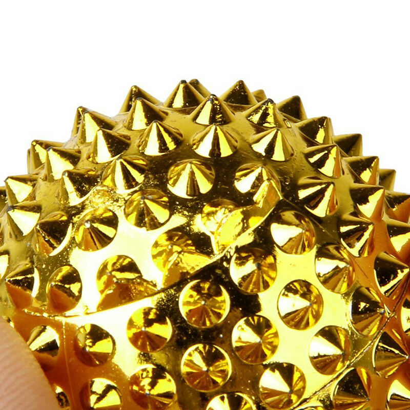 1 pair Small golden imam palm massage beads 32mm D1M2