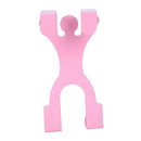 Cute Metal Over the Door Dual Hanger Hook Hat Coat Holder Popular New,Yello