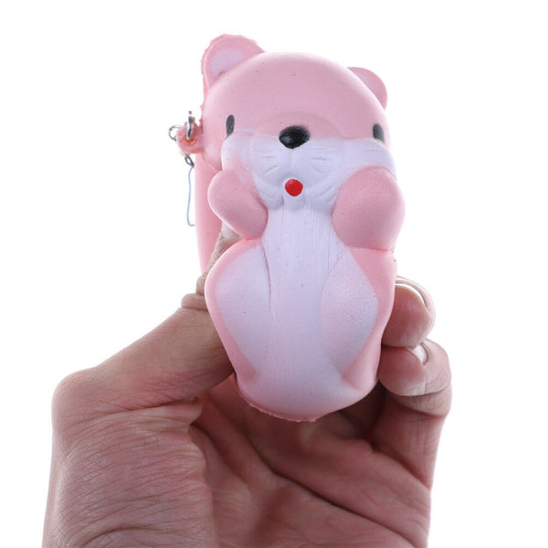 Slow Rising 8CM Hamster Mouse Soft Squeeze Cute Cell Phone Strapã€OZ