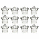 12 PCS Candy Boxes, Plastic Mini Dome with Crown Design Party Decoration Cl