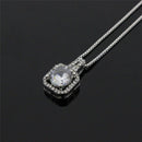 Fashion Crystal Charm Pendant Jewelry Chain Chunky Statement Choker NecklaceA3C