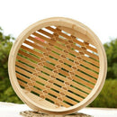 2X Natural Bamboo Steamer Basket Kitchen Chicken Meat Fish Steamer Tray 26cm