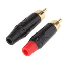 2x RCA Male Jack Socket Straight Adapter Speaker