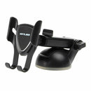 Black Car Phone Suction Cup Adjustable Mounting Bracket For Smartphones EDB