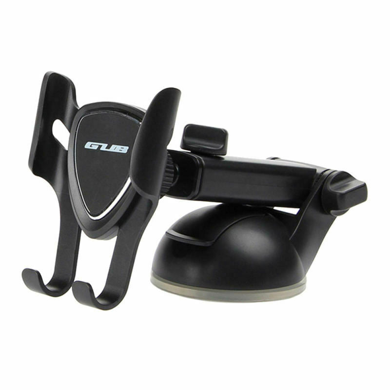 Black Car Phone Suction Cup Adjustable Mounting Bracket For Smartphones EDB
