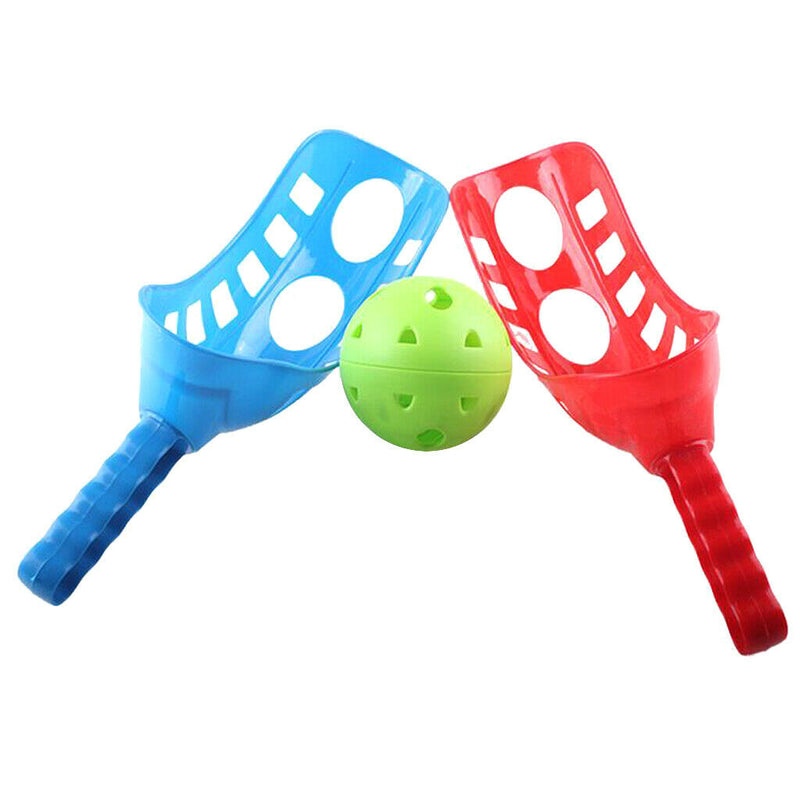 3Pairs Plastic Air Scoop Ball Toss and Children Kid's Garden Fun Sport Toys