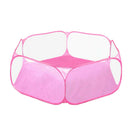 Foldable Play Pen Cage Hamster Rabbit Guinea Pig Gerbil Indoor/Outdoor Pink