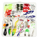 106 Pieces Fishing Lure Set Soft Fishing Lure Hard Metal Lure Rattle Crank Jig