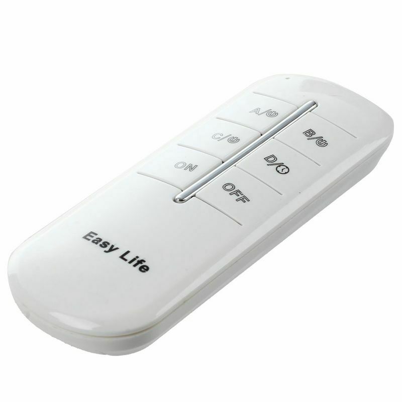 Wireless 4 Channels ON/OFF 220V Lamp Remote Control Switch Receiver Transmi H6X4