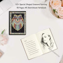 DIY Bear Special Shaped Diamond Painting 50 Pages A5 Sketchbook Notebook