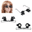 20x Tray Jeweler Watchmaker Magnifier Glasses Loupe Magnifying Light LED Repair