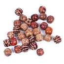 100 pcs Round Wooden Beads 12 mm With 10 m Jewelry Making S3K8