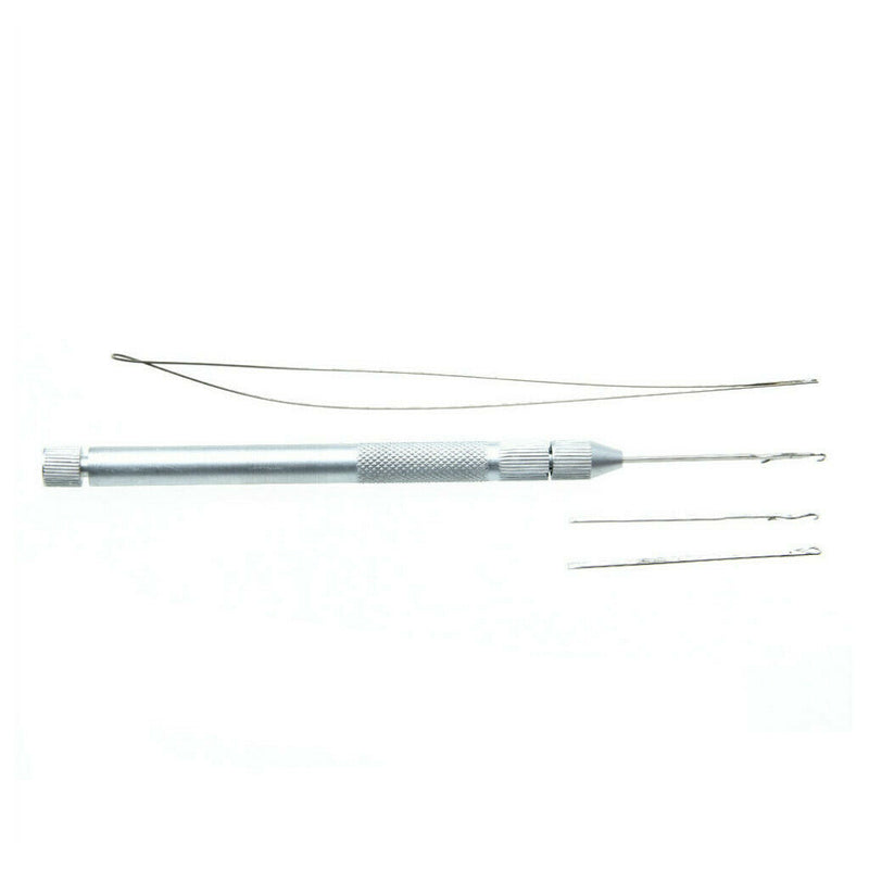 Ventilating Wire Pulling Hook Loop Threader Needles Kit for Making Lace Wig Hair