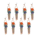 8x Birds Chew Rattan Toys Cage Hanging Decor Accessory For Small Large Birds