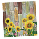 2x Sunflower Blackout Curtains Thermal Insulated Drape Fabric Curtain 150x166 cm