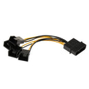 4inch 4Pin to 3Pin Fans Adapter Cables 4 Way Splitters for Home Office
