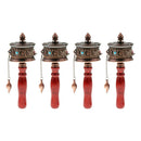 4pcs Tibetan Buddha Prayer Tibetan Buddha Prayer Wheel Hand Prayer Wheel With