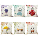 Nordic Style Flower Girls Cushion Covers Kids Decoration Pillow Case Home B W9U6