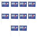 10Pcs Biden 2020  Small Flags US Banners Car Decor Polyster Flags
