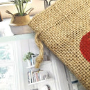 5Pcs Small Linen Bags Pouch Jute Sack Gift Bags Drawstring Bag Jewelry Chri D5E2