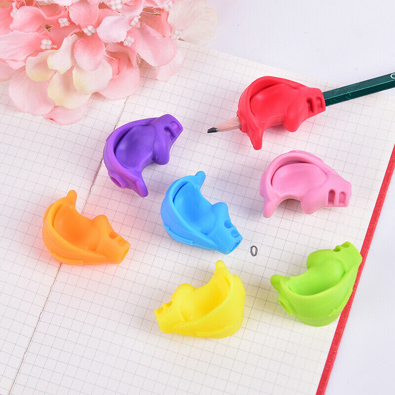 2X Pencil Grip Kid Children Hand Writing Correction Aid Pen Posture Hold Help Hn